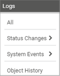 Main Menu: Logs Main Menu: Logs