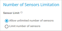 Number of Sensors Limitation Number of Sensors Limitation