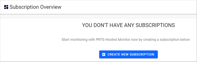 Create New Subscription Create New Subscription