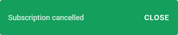 Subscription Cancelled Subscription Cancelled
