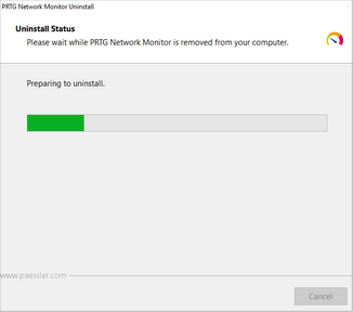 Uninstall PRTG Network Monitor Step 2 Uninstall PRTG Network Monitor Step 2