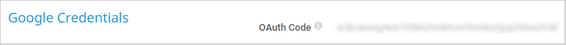 Google Credentials Google Credentials