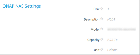 QNAP NAS Settings QNAP NAS Settings